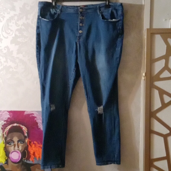 denim fever Denim - Denim Fever Distressed Jeans 22